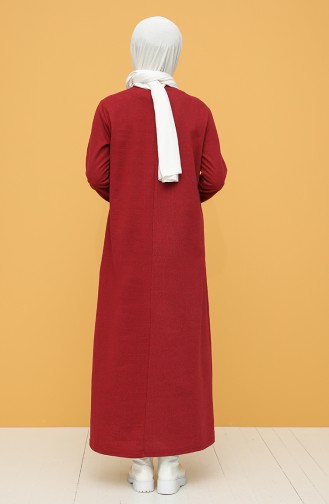 Robe Hijab Bordeaux 6000-03