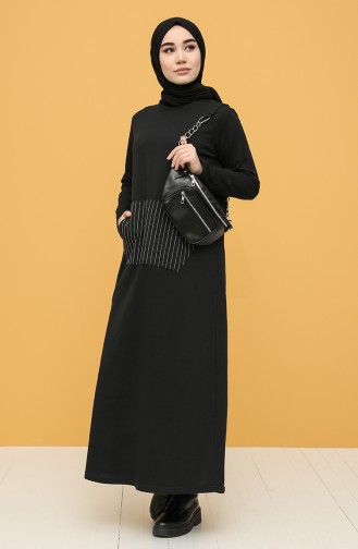 Black İslamitische Jurk 6000-05