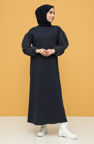 Robe Hijab Bleu Marine 6002-04