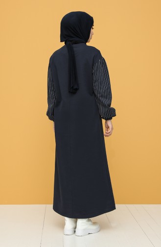 Robe Hijab Bleu Marine 6002-04