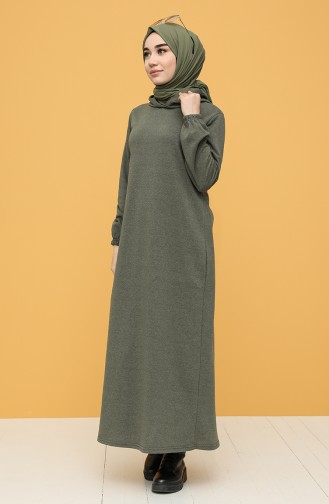 Robe Hijab Khaki 6003-01