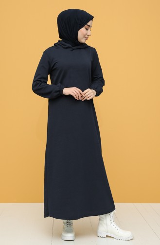 Robe Hijab Bleu Marine 6003-04