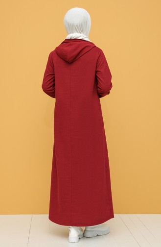 فستان أحمر كلاريت 6003-03