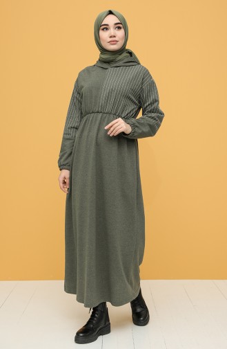 Robe Hijab Khaki 6004-01