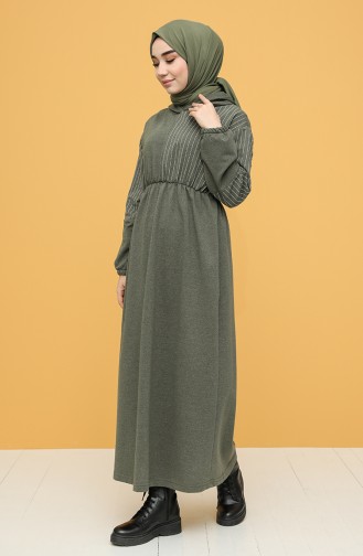 Robe Hijab Khaki 6004-01