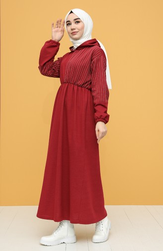 Robe Hijab Bordeaux 6004-03