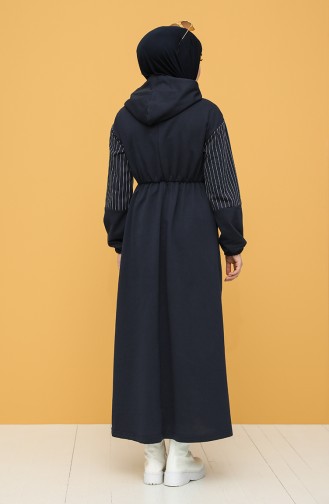 Robe Hijab Bleu Marine 6004-04