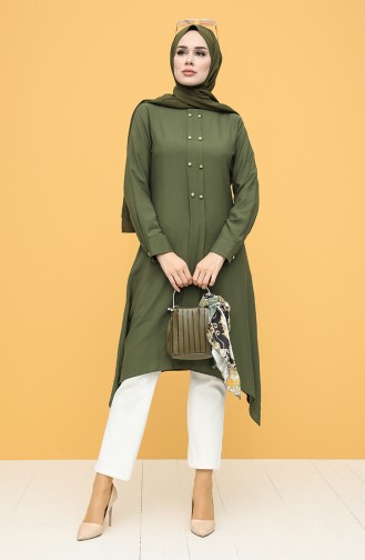 Buttoned Tunic 12150-02 Green 12150-02