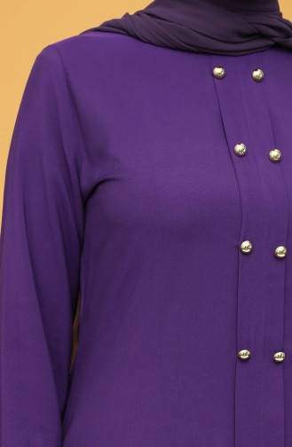 Buttoned Tunic 12150-05 Purple 12150-05