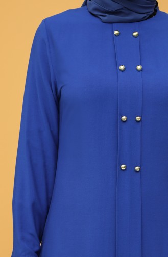 Buttoned Tunic 12150-06 Saxe Blue 12150-06