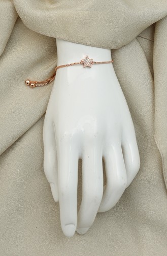 Rosa Haut Armband 0035-02
