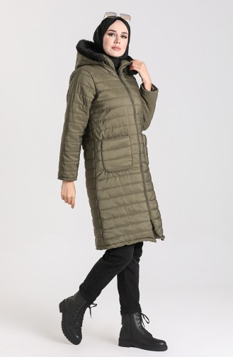 Khaki Winter Coat 1052E-06