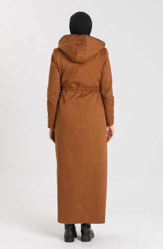 Shirred waist Coat 5751-01 Tobacco 5751-01