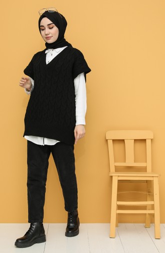 Black Sweater Vest 4266-05