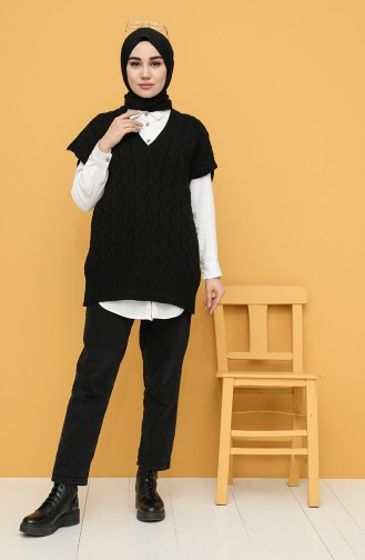 Black Sweater Vest 4266-05