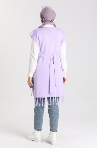 Knitwear Tasseled Sweater 4354-05 Lilac 4354-05