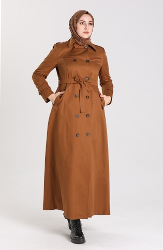 Tobacco Brown Trench Coats Models 5752-03