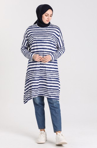 Navy Blue Tuniek 8189-01