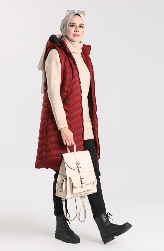 Claret red Gilet 1068-08