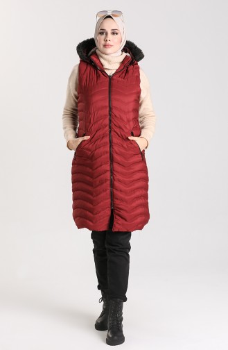 Gilet Sans Manches Bordeaux 1068-08