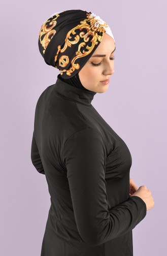 Black Swimsuit Hijab 8006-12-01