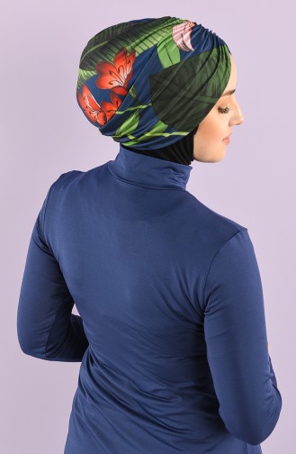 Maillot de Bain Hijab Bleu Marine 8006-3-01