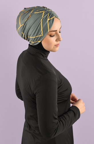 Grün Hijab Badeanzug 8006-6-01