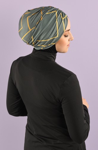 Grün Hijab Badeanzug 8006-6-01