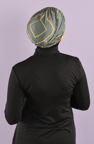 Grün Hijab Badeanzug 8006-6-01