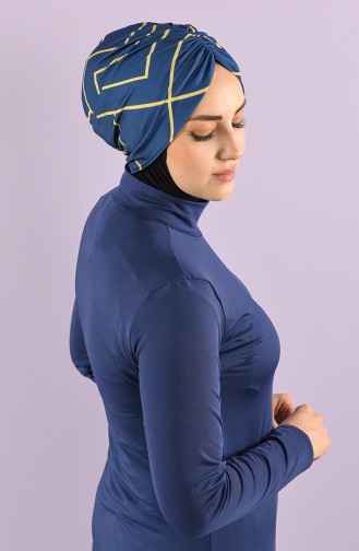 Navy Blue Swimsuit Hijab 8006-6-02