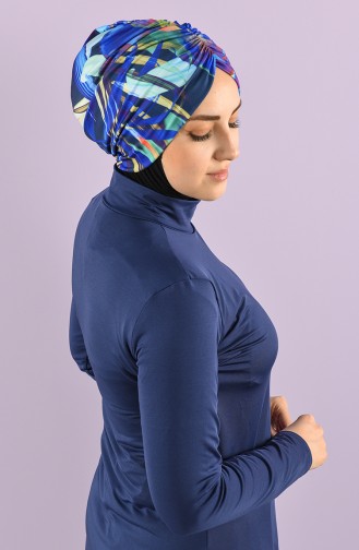 Saxon blue Swimsuit Hijab 8006-7-02