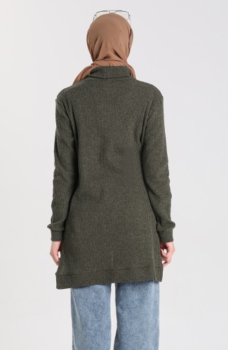 Knitwear Sweater with Pockets 7002-01 Khaki 7002-01