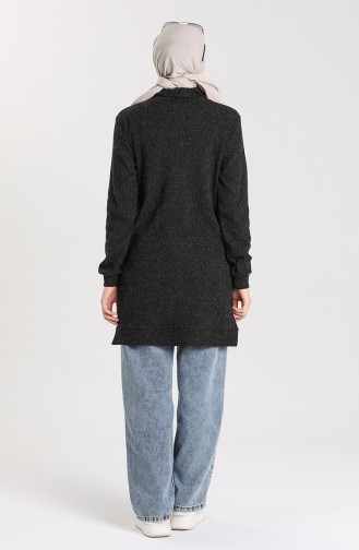 Schwarz Pullover 7002-07