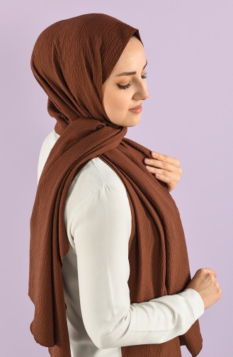 Düz  Bürümcük Şal 54408-01 Kahverengi