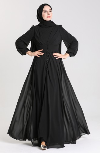 Habillé Hijab Noir 4851-01