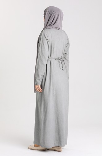 Guipure Sile Cloth Dress 9292-01 Gray 9292-01