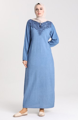 Robe Hijab Indigo 9292-03