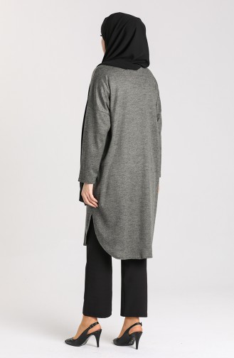 Steel Knitted Masked Tunic 0110-01 Gray 0110-01