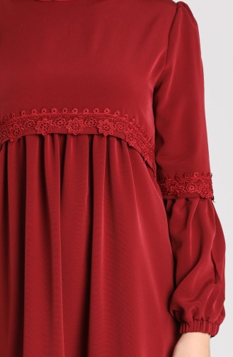 Lace Tunic 1014-05 Claret Red 1014-05