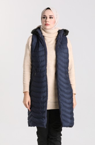 Gilet Sans Manches Bleu Marine 1068-07