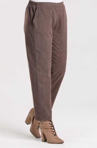 Pantalon Couleur Brun 1424-07