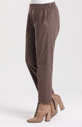 Pantalon Couleur Brun 1424-07