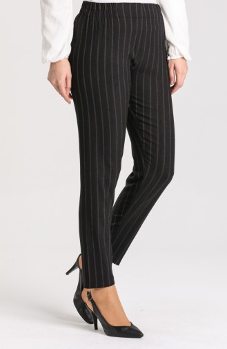 Striped Pants 2044-01 Black 2044-01
