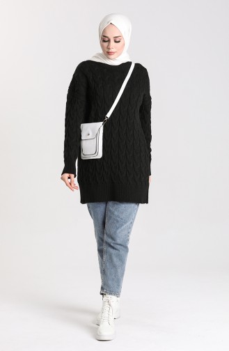 Knitwear Knit Patterned Sweater 4270-01 Black 4270-01