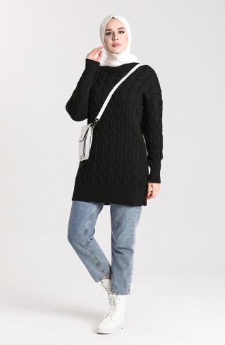 Schwarz Pullover 4270-01