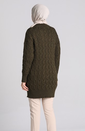 Knitwear Knit Patterned Sweater 4270-02 Khaki 4270-02