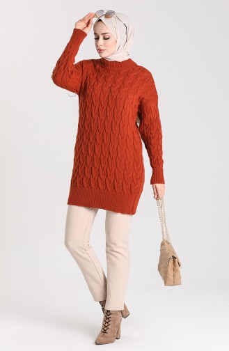 Ziegelrot Pullover 4270-03