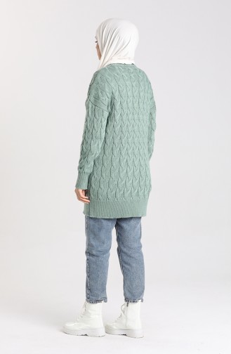 Knitwear Knit Patterned Sweater 4270-05 Sea Green 4270-05