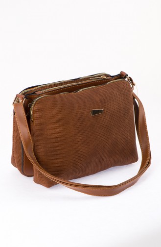Tobacco Brown Shoulder Bag 47-03