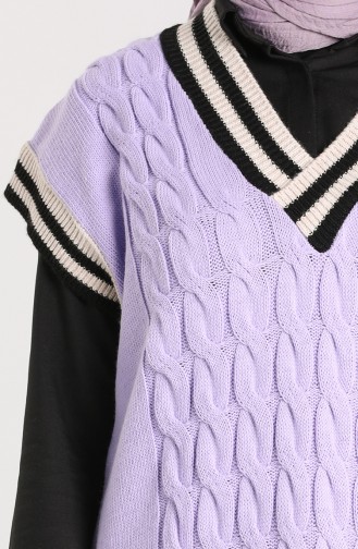 Knitwear V-neck Sweater 4358-04 Lilac 4358-04